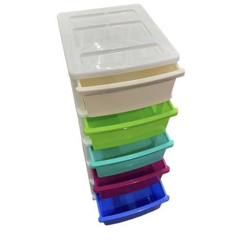 5 stack plastic trolley