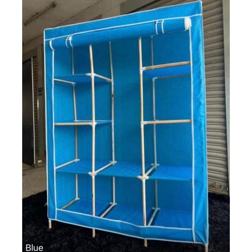 THREE COLUMN WOODEN CLOSET