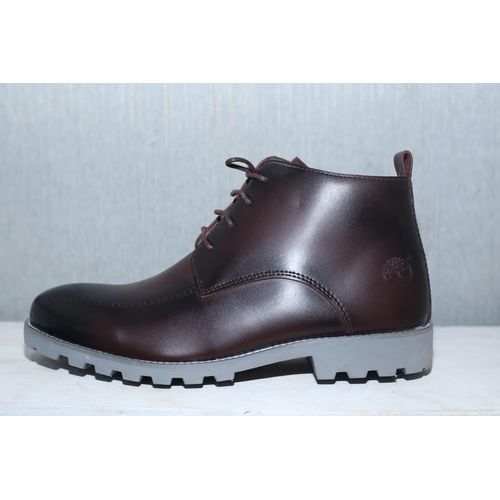 Men's Casual Office And Outdoor Boots - Coffee Brown