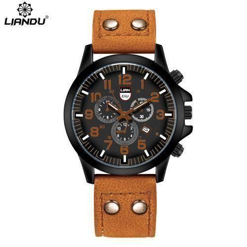 Casual Men's Watch Three Eyes Calendar