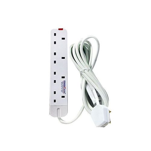 Power King Power King Extension Cable 4 way - White