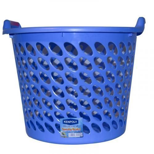 Plastic Laundry Basket - Random Color
