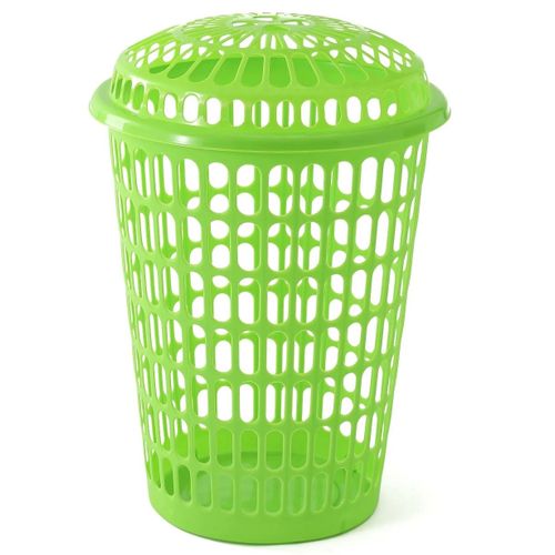 Plastic Laundry Basket With A Lid Plus Free Detergent