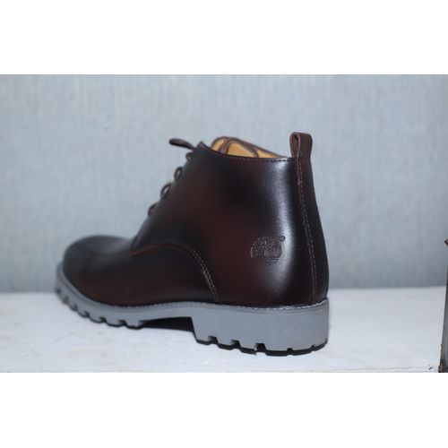 Men's Casual Office And Outdoor Boots - Coffee Brown