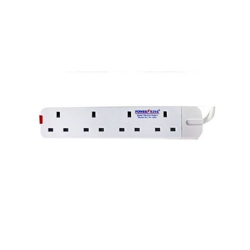 Power King Power King Extension Cable 4 way - White