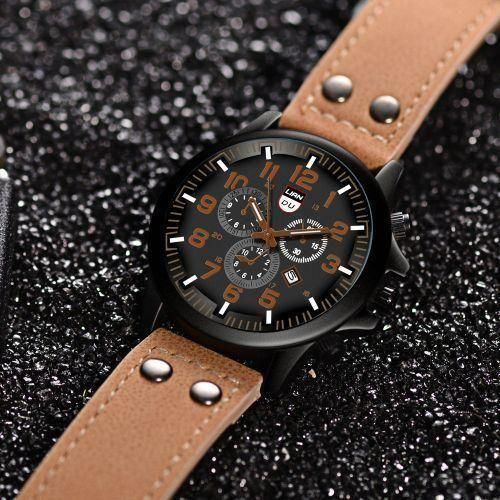 Casual Men's Watch Three Eyes Calendar