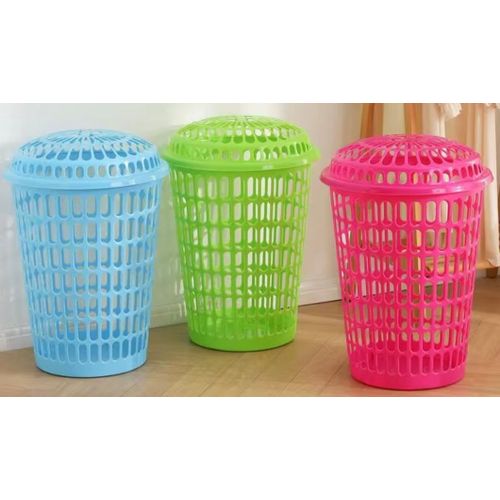 Plastic Laundry Basket With A Lid Plus Free Detergent