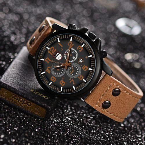 Casual Men's Watch Three Eyes Calendar