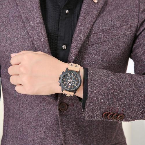 Casual Men's Watch Three Eyes Calendar