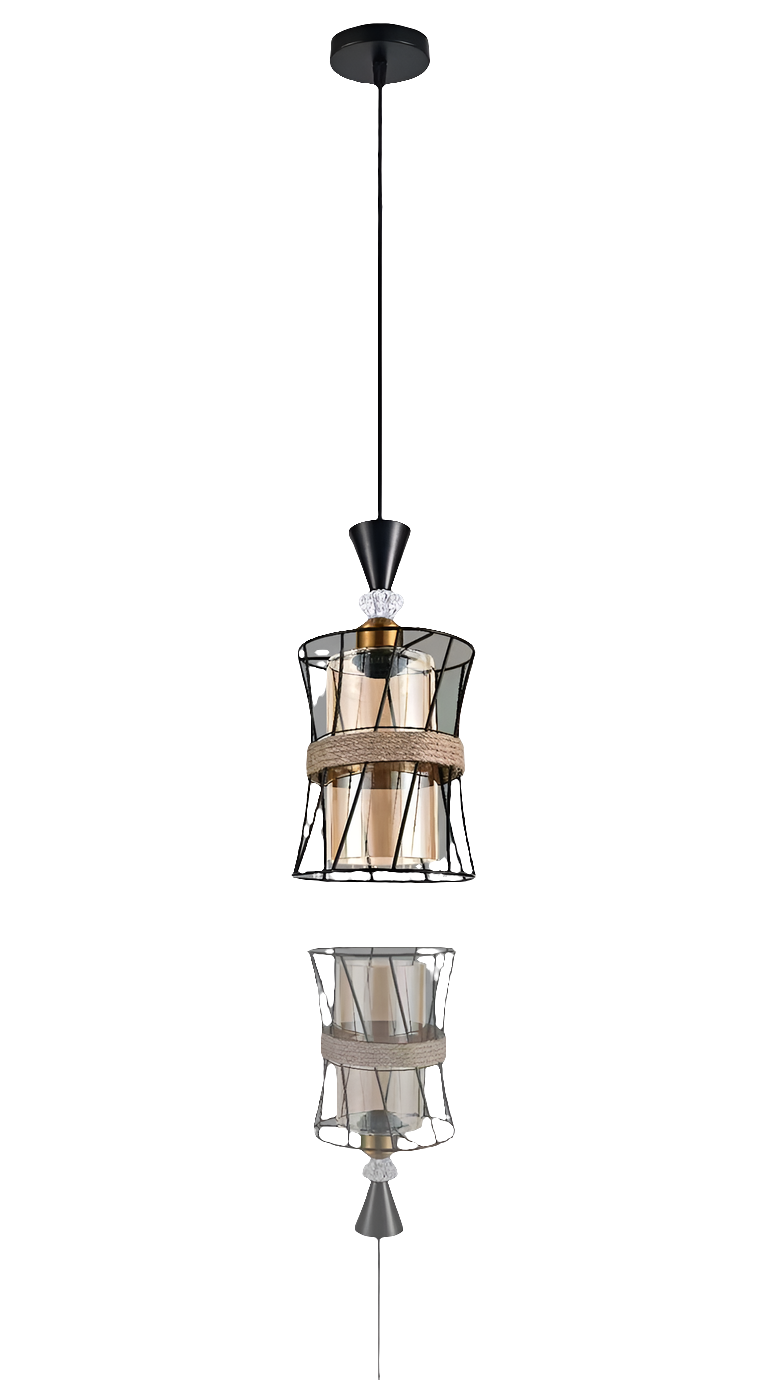 Cylindrical pendant light