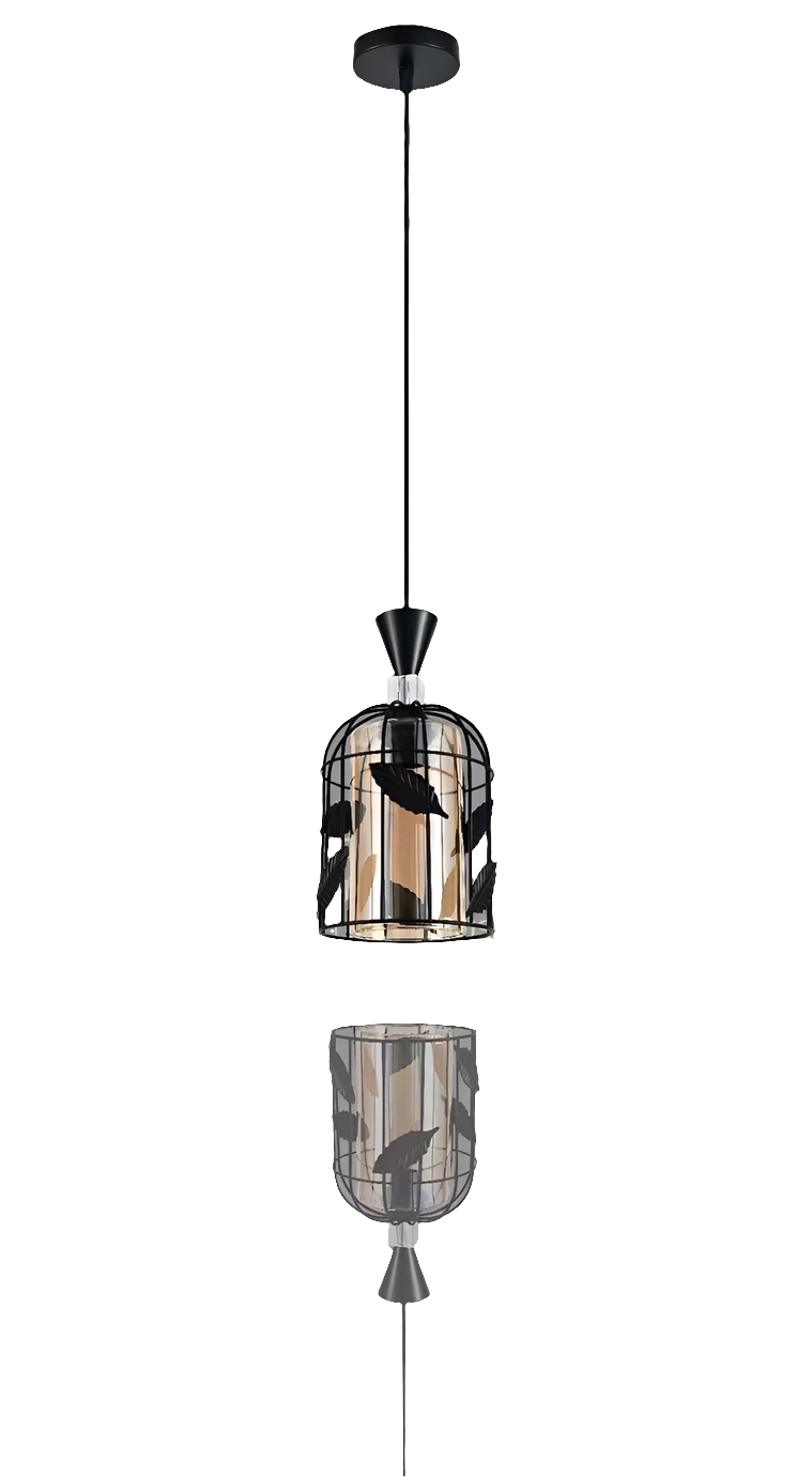 Pendant light with bulb