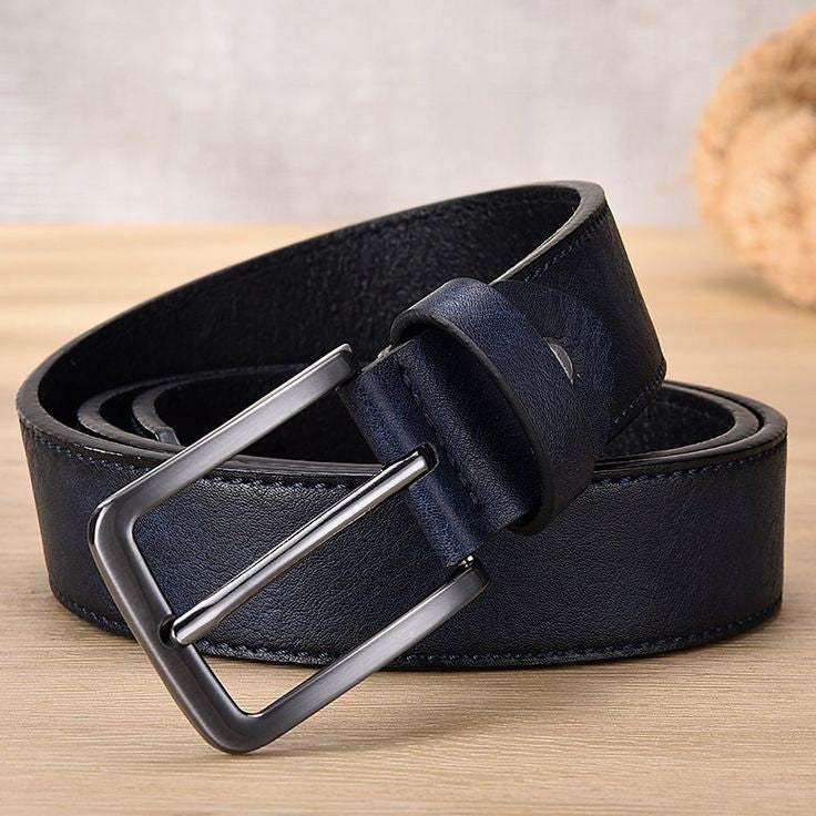 Leather belt black