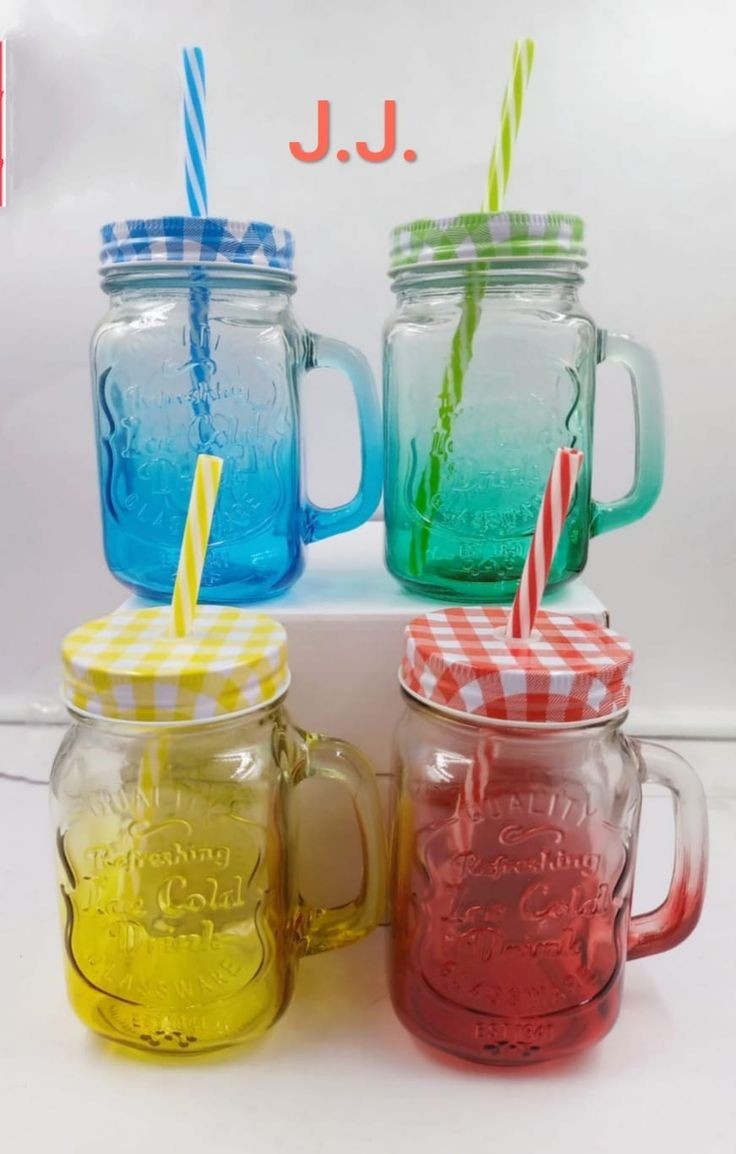 Glass mugs