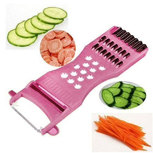 5 In 1 Vegetable Slicer Stainless - Color Of Plastic Varies