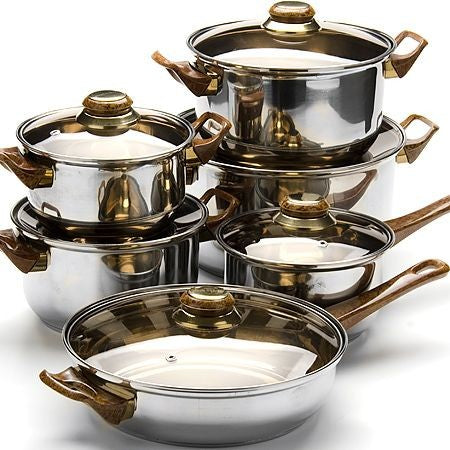 6 set metallic dishes