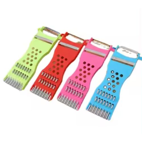 5 In 1 Vegetable Slicer Stainless - Color Of Plastic Varies